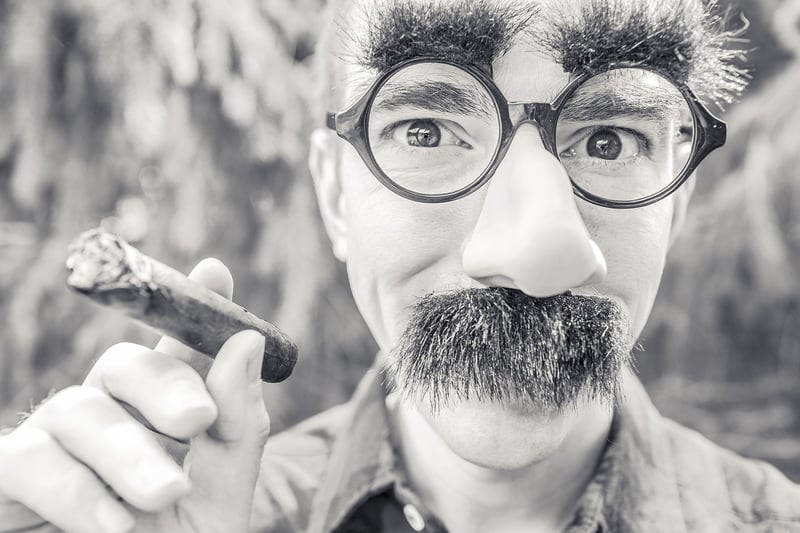 Improv comedian on stage